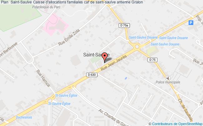 plan Caisse D'allocations Familiales Caf De Saint-saulve Antenne SAINT SAULVE