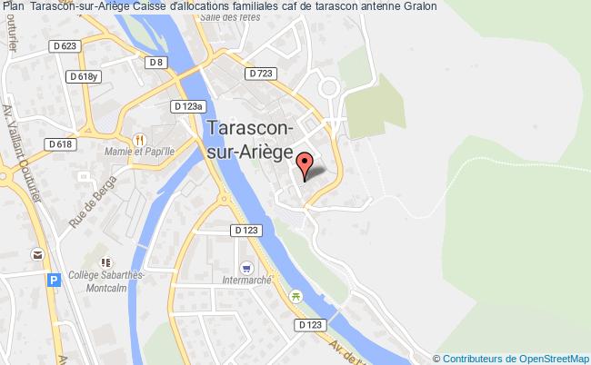 plan Caisse D'allocations Familiales Caf De Tarascon Antenne TARASCON SUR ARIEGE