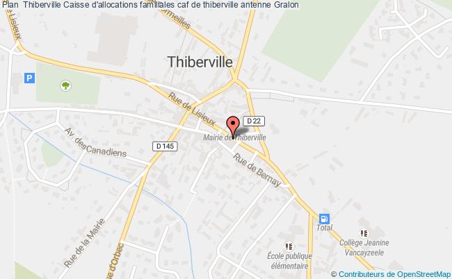 plan Caisse D'allocations Familiales Caf De Thiberville Antenne THIBERVILLE