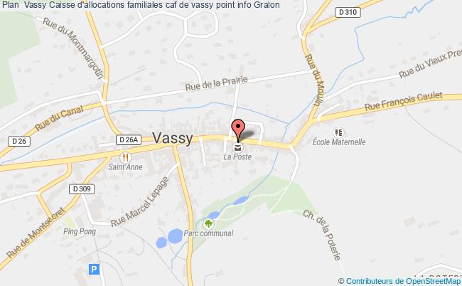 plan Caisse D'allocations Familiales Caf De Vassy Point Info VASSY