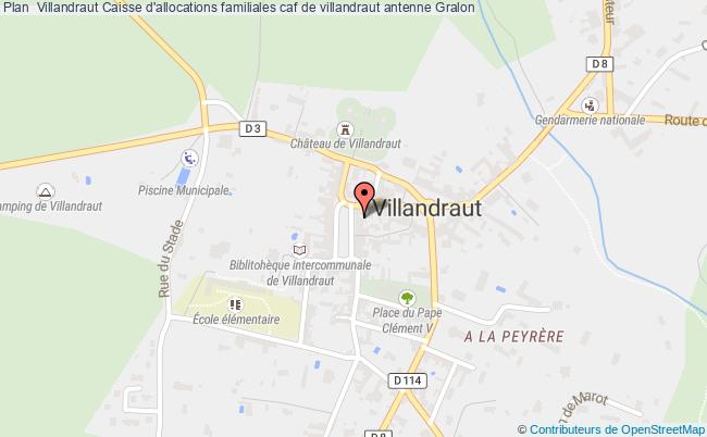 plan Caisse D'allocations Familiales Caf De Villandraut Antenne VILLANDRAUT