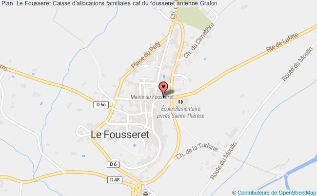 plan Caisse D'allocations Familiales Caf Du Fousseret Antenne LE FOUSSERET