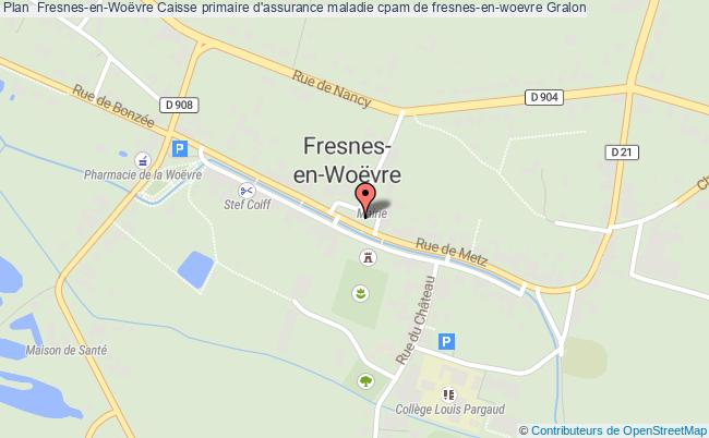 plan Caisse Primaire D'assurance Maladie Cpam De Fresnes-en-woevre FRESNES EN WOEVRE