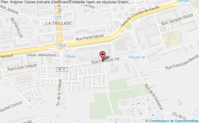 plan Caisse Primaire D'assurance Maladie Cpam De Vaucluse AVIGNON CEDEX 9