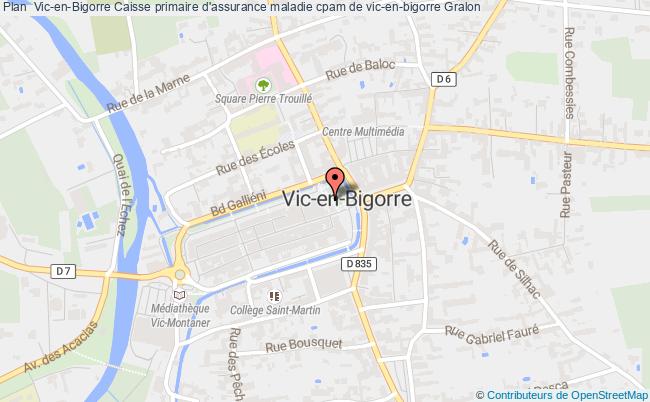 plan Caisse Primaire D'assurance Maladie Cpam De Vic-en-bigorre VIC EN BIGORRE