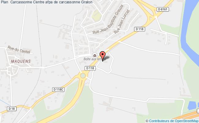 plan Centre Afpa De Carcassonne CARCASSONNE CEDEX 9