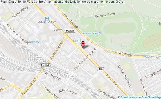 plan Centre D'information Et D'orientation Cio De Charenton-le-pont CHARENTON LE PONT