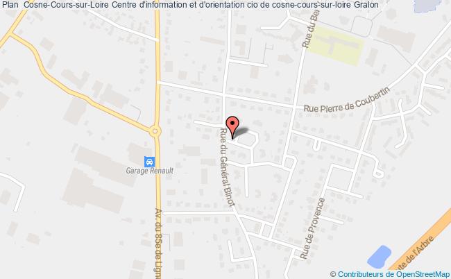 plan Centre D'information Et D'orientation Cio De Cosne-cours-sur-loire COSNE COURS SUR LOIRE