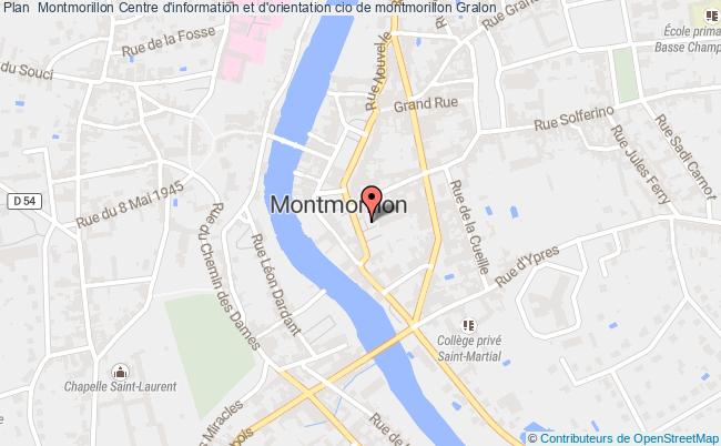 plan Centre D'information Et D'orientation Cio De Montmorillon MONTMORILLON