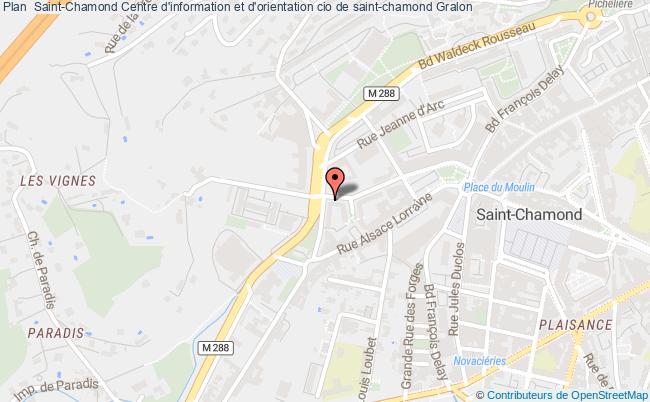 plan Centre D'information Et D'orientation Cio De Saint-chamond ST CHAMOND