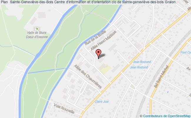 plan Centre D'information Et D'orientation Cio De Sainte-geneviève-des-bois STE GENEVIEVE DES BOIS