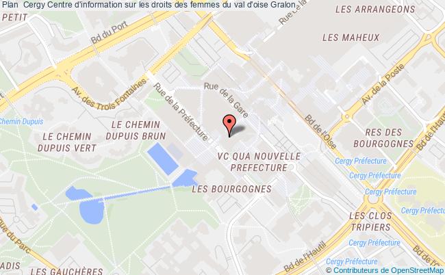 plan Centre D'information Sur Les Droits Des Femmes Du Val D'oise CERGY PONTOISE CEDEX