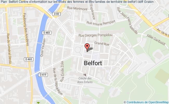 plan Centre D'information Sur Les Droits Des Femmes Et Des Familles De Territoire De Belfort Cidff BELFORT