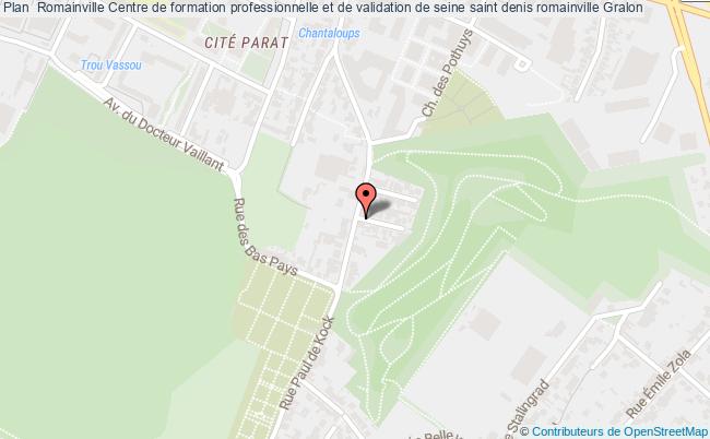 plan Centre De Formation Professionnelle Et De Validation De Seine Saint Denis Romainville ROMAINVILLE