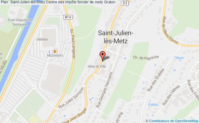 plan Centre Des Impôts Foncier De Metz ST JULIEN LES METZ