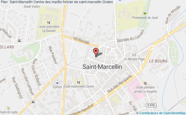 plan Centre Des Impôts Foncier De Saint-marcellin SAINT MARCELLIN CEDEX