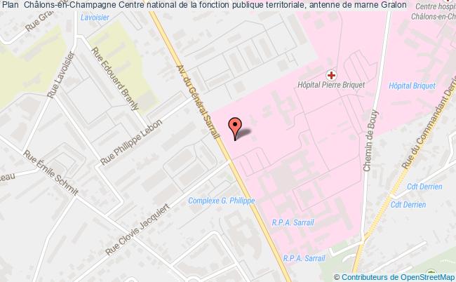 plan Centre National De La Fonction Publique Territoriale, Antenne De Marne CHALONS EN CHAMPAGNE