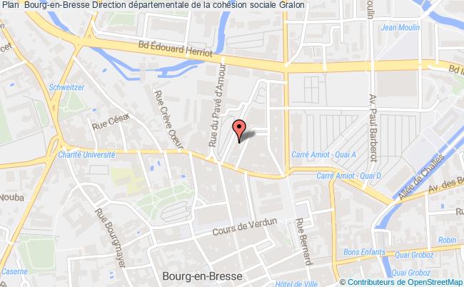 plan Direction Départementale De La Cohésion Sociale Bourg-en-Bresse Cedex
