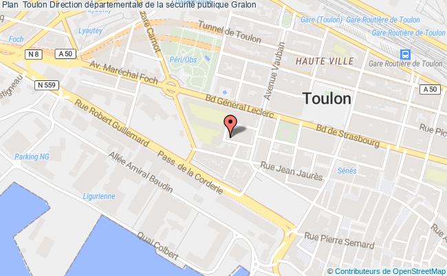 plan Direction Départementale De La Sécurité Publique Toulon Cedex