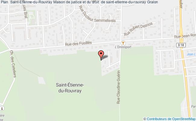 plan Maison De Justice Et Du Droit  De Saint-etienne-du-rouvray ST ETIENNE DU ROUVRAY