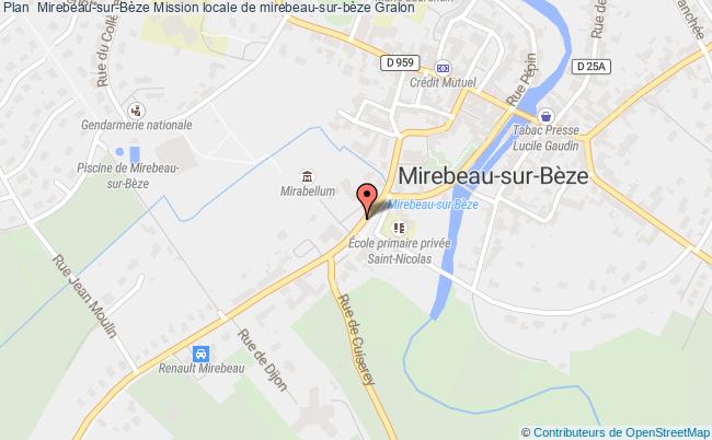 plan Mission Locale De Mirebeau-sur-bèze MIREBEAU SUR BEZE