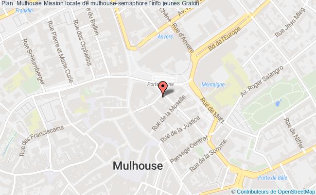 plan Mission Locale De Mulhouse-semaphore L'info Jeunes MULHOUSE