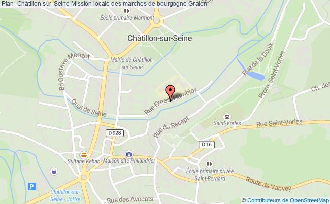 plan Mission Locale Des Marches De Bourgogne CHATILLON SUR SEINE