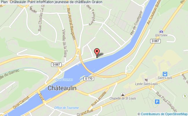 plan Point Information Jeunesse De Châteaulin CHATEAULIN