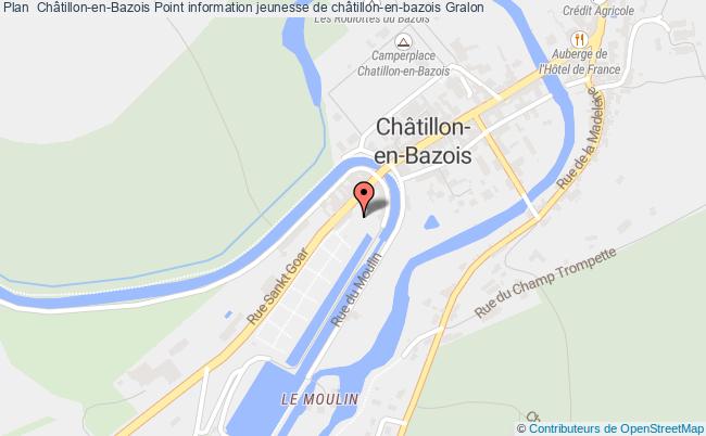 plan Point Information Jeunesse De Châtillon-en-bazois CHATILLON EN BAZOIS