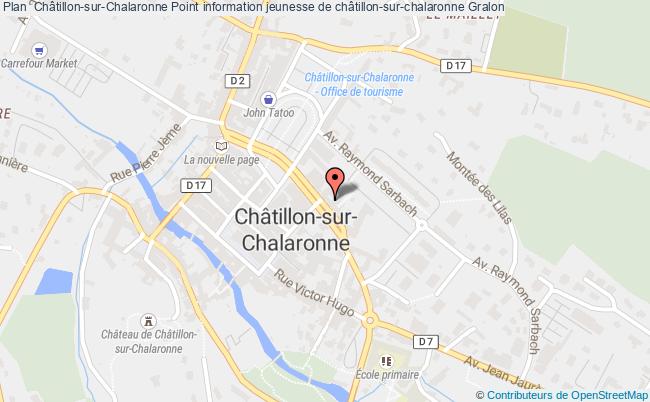 plan Point Information Jeunesse De Châtillon-sur-chalaronne CHATILLON SUR CHALARONNE