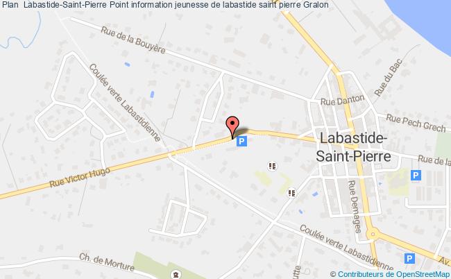 plan Point Information Jeunesse De Labastide Saint Pierre LABASTIDE ST PIERRE