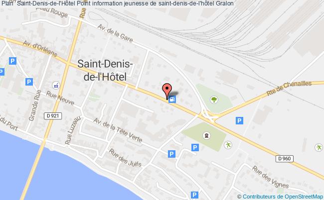 plan Point Information Jeunesse De Saint-denis-de-l'hôtel ST DENIS DE L HOTEL