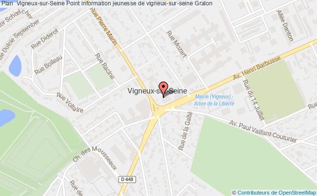 plan Point Information Jeunesse De Vigneux-sur-seine VIGNEUX SUR SEINE