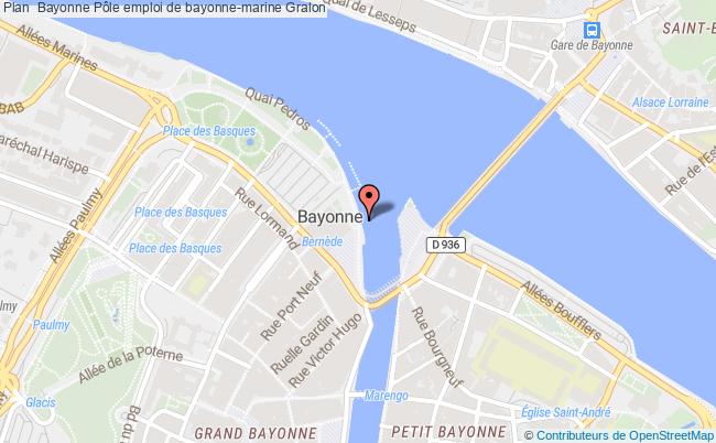 plan Pôle Emploi De Bayonne-marine BAYONNE CEDEX