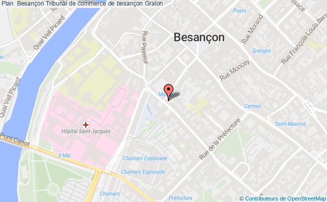 plan Tribunal De Commerce De Besançon BESANCON CEDEX
