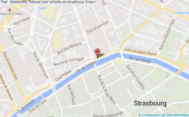 plan Tribunal Pour Enfants De Strasbourg STRASBOURG CEDEX