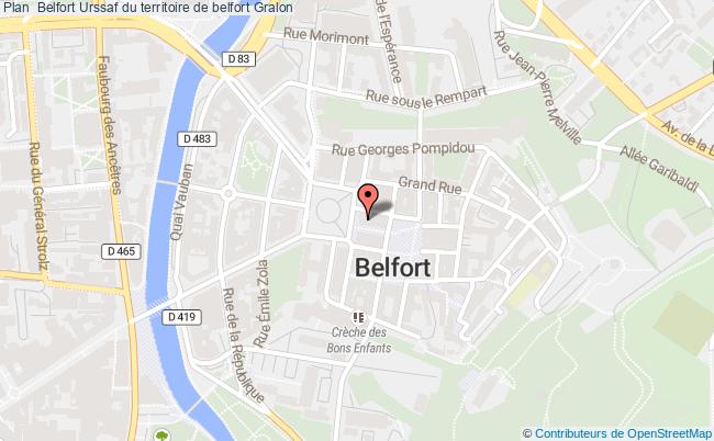 plan Urssaf Du Territoire De Belfort BELFORT CEDEX