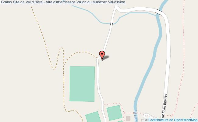 plan Aire D'atterrissage Vallon Du Manchet-site De Val D'isère