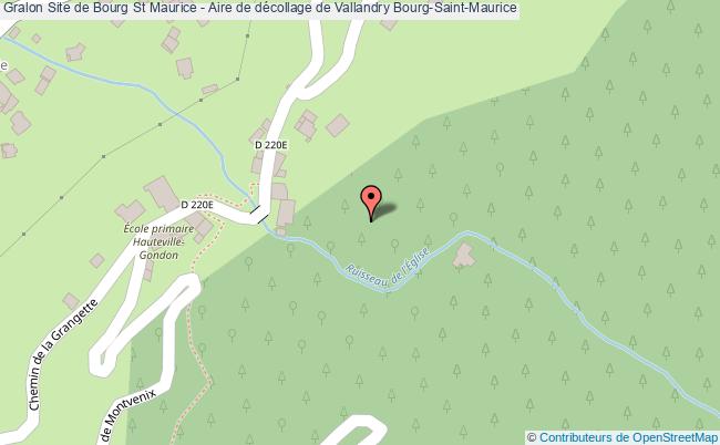 plan Aire De Décollage De Vallandry- Site De Bourg St Maurice