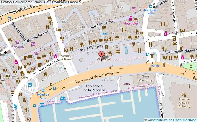 plan Boulodrome Place Paul Roubaud