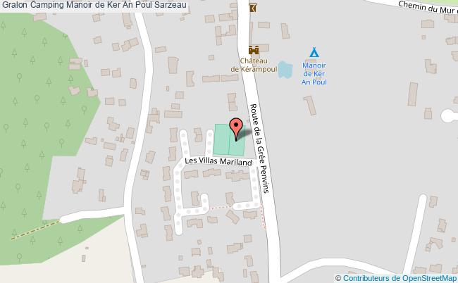 Plan Camping Manoir De Ker An Poul