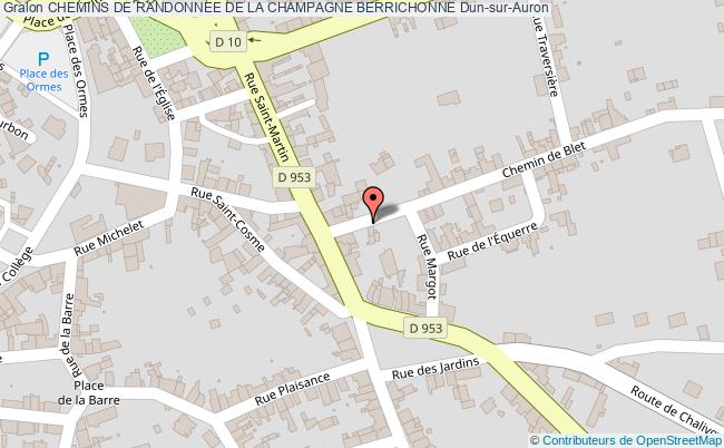 plan Champagne Berrichonne - 8km