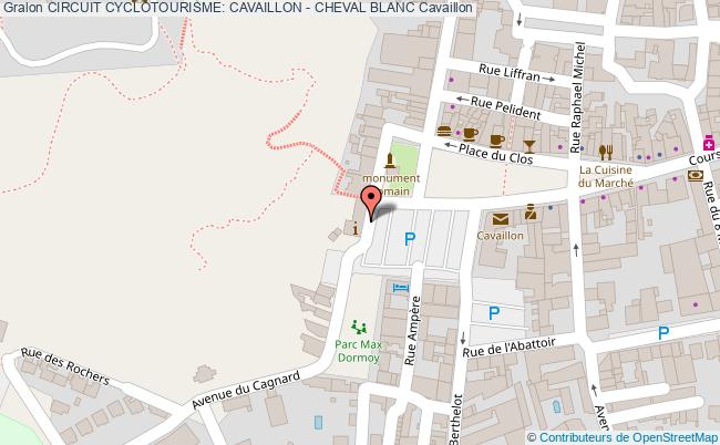 plan Circuit Cyclotourisme: Cavaillon - Cheval Blanc