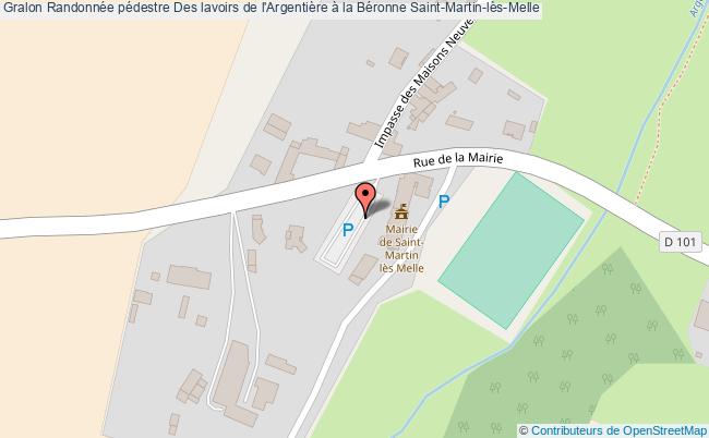 plan Circuit Des Lavoirs De L'argentière à La Béronne