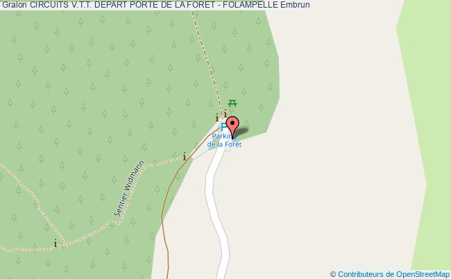 plan Circuit V.t.t. N°25 Rouge Descente Mont Guillaume - Embrun
