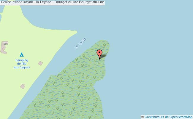 plan Débarquement Canoë  - La Leysse - Bourget Du Lac