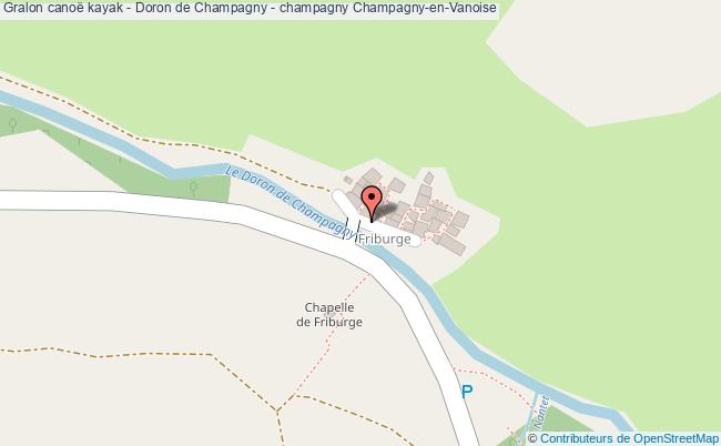 plan Embarquement Canoë - Doron De Champagny - Pont De Friburge