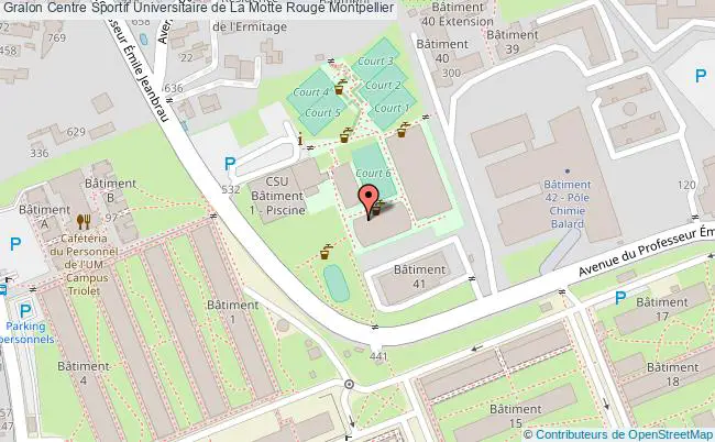 plan Gymnase Bulle Centre Sportif Universitaire De La Motte Rouge