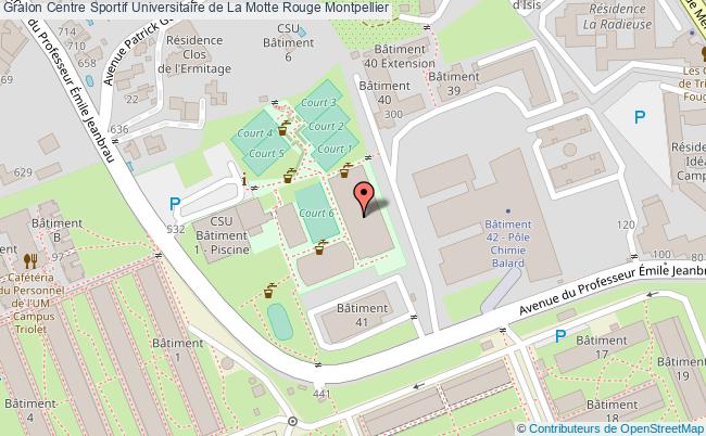 plan Gymnase C Centre Sportif Universitaire De La Motte Rouge