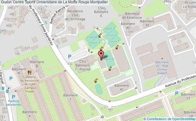 plan Gymnase De Combat Centre Sportif Universitaire De La Motte Rouge